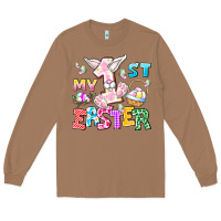 Toasted Coconut My 1st Easter Long Sleeve Tee - CowhideDigitalArt