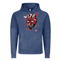 Vintage Denim darth oni Vintage Hoodie - linhVisuals