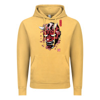 Vintage Mustard darth oni Vintage Hoodie - linhVisuals