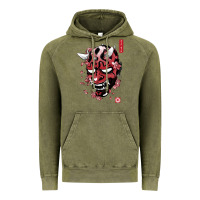 Vintage Olive darth oni Vintage Hoodie - linhVisuals
