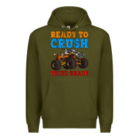 Army Green ready to crush third grade Premium Hoodie - Artiststas