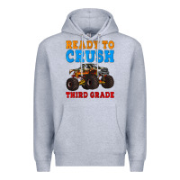 Heather Grey ready to crush third grade Premium Hoodie - Artiststas