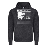 Vintage Black alan jackson ugly christmas [tb] Vintage Hoodie - linhVisuals