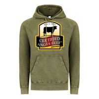 Vintage Olive angus beef Vintage Hoodie - linhVisuals