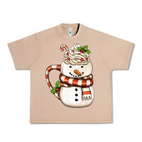 Burro Christmas Snowman Coffee Cup Urban Heavy Tee - FaDigitalArtStudio