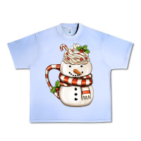 Grape Ice Christmas Snowman Coffee Cup Urban Heavy Tee - FaDigitalArtStudio