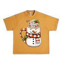 Peanut Butter Christmas Snowman Coffee Cup Urban Heavy Tee - FaDigitalArtStudio
