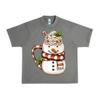 Tornado Christmas Snowman Coffee Cup Urban Heavy Tee - FaDigitalArtStudio