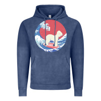 Vintage Denim bedlington terrier t  shirt bedlington terrier gifts   ocean waves sur Vintage Hoodie - linhVisuals