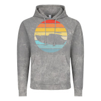 Cloud Rock boat t  shirt boat trip silhouette on a distressed retro sunset produc Vintage Hoodie - linhVisuals
