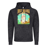 Vintage Black pommeranian t  shirt dog owner, just wanna pet my pommeranian & drink Vintage Hoodie - linhVisuals