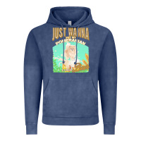 Vintage Denim pommeranian t  shirt dog owner, just wanna pet my pommeranian & drink Vintage Hoodie - linhVisuals