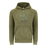 Vintage Olive s.n.o.o.p.y stars Vintage Hoodie - linhVisuals