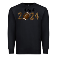 Black class of 2024 american football Premium Sweatshirt - RanaPortraitStore