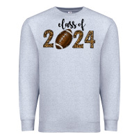 Heather Grey class of 2024 american football Premium Sweatshirt - RanaPortraitStore