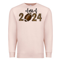 Pale Pink class of 2024 american football Premium Sweatshirt - RanaPortraitStore