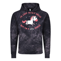 Cloud Black i'm a little horse Vintage Hoodie - linhVisuals