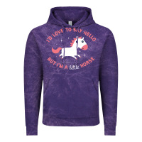 Cloud Purple i'm a little horse Vintage Hoodie - linhVisuals