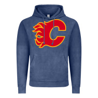 Vintage Denim the-flames-calgary-sports Vintage Hoodie - linhVisuals