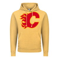 Vintage Mustard the-flames-calgary-sports Vintage Hoodie - linhVisuals