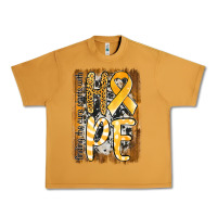 Peanut Butter finding the cure starts with hope childhood cancer awareness  with bac Urban Heavy Tee - Jasminsmagicworld