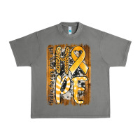Tornado finding the cure starts with hope childhood cancer awareness  with bac Urban Heavy Tee - Jasminsmagicworld