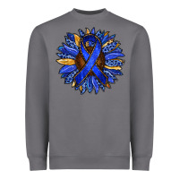 Storm Colon Cancer Awareness sunflower Heavyweight Sweatshirt - RanaPortraitStore