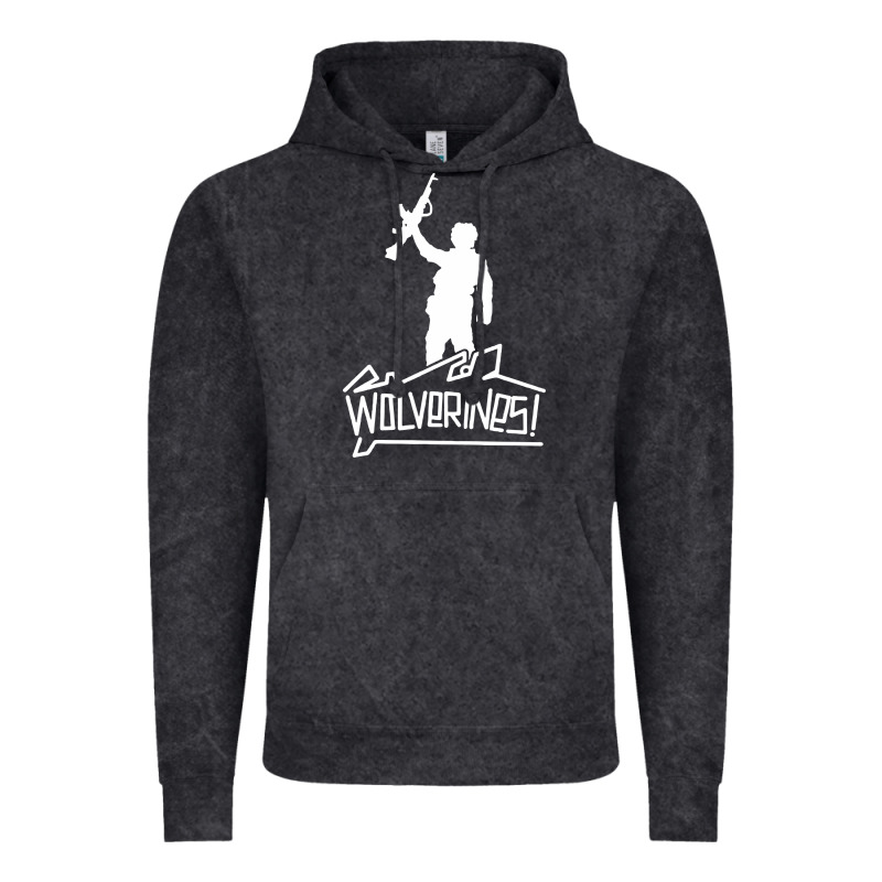 Red Dawn Wolverines Vintage Hoodie by linhVisuals | Teevron