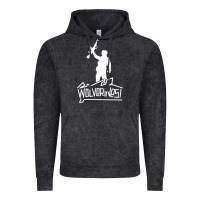 Vintage Black Red Dawn Wolverines Vintage Hoodie - linhVisuals