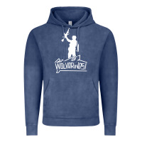 Vintage Denim Red Dawn Wolverines Vintage Hoodie - linhVisuals