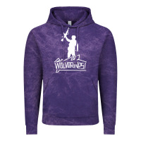 Cloud Purple Red Dawn Wolverines Vintage Hoodie - linhVisuals