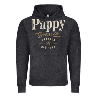 Vintage Black Mens Pappy Because Grandpa Is For Old Guys Funny Vintage Hoodie - linhVisuals
