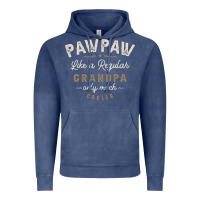 Vintage Denim Mens Pawpaw Like a Regular Grandpa Funny Fathers Day Vintage Hoodie - linhVisuals