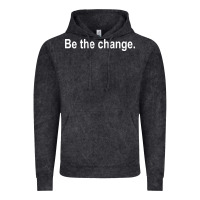 Vintage Black be the change [tb] Vintage Hoodie - linhVisuals
