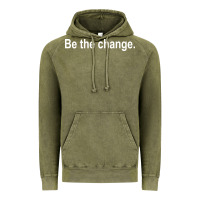 Vintage Olive be the change [tb] Vintage Hoodie - linhVisuals
