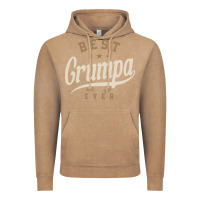 Vintage Coffee Mens Best Grumpa Ever Funny Grandpa Vintage Hoodie - linhVisuals