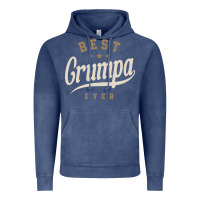 Vintage Denim Mens Best Grumpa Ever Funny Grandpa Vintage Hoodie - linhVisuals