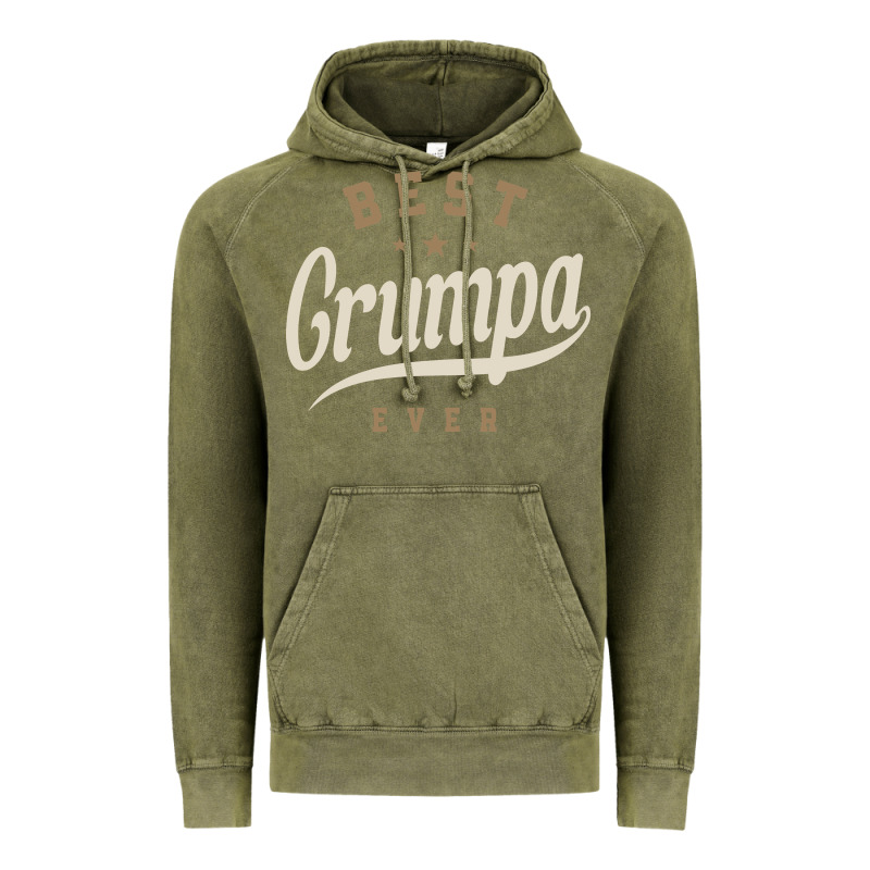 Mens Best Grumpa Ever Funny Grandpa Vintage Hoodie by linhVisuals | Teevron