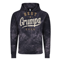 Cloud Black Mens Best Grumpa Ever Funny Grandpa Vintage Hoodie - linhVisuals