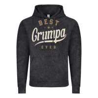 Vintage Black Mens Best Grumpa Ever Funny Grandpa Vintage Hoodie - linhVisuals