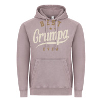 Vintage Zinc Mens Best Grumpa Ever Funny Grandpa Vintage Hoodie - linhVisuals