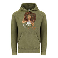 Vintage Olive black and boujee [tb] Vintage Hoodie - linhVisuals
