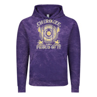Cloud Purple cherokee native american and proud of t shirt Vintage Hoodie - linhVisuals