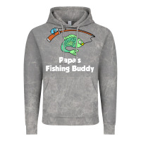 Cloud Rock kids papa's fishing buddy grandson or granddaughter fish t shirt Vintage Hoodie - linhVisuals