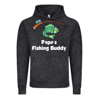 Kids Papa's Fishing Buddy Grandson Or Granddaughter Fish T Shirt Vintage Hoodie | Teevron