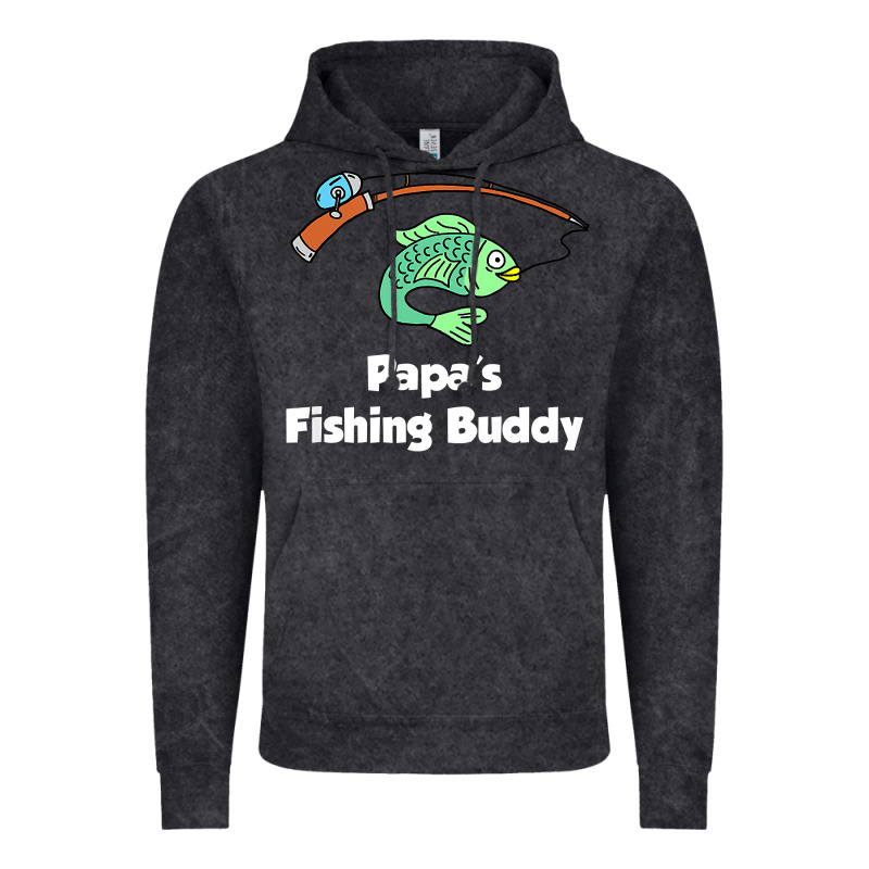 Kids Papa's Fishing Buddy Grandson Or Granddaughter Fish T Shirt Vintage Hoodie by linhVisuals | Teevron