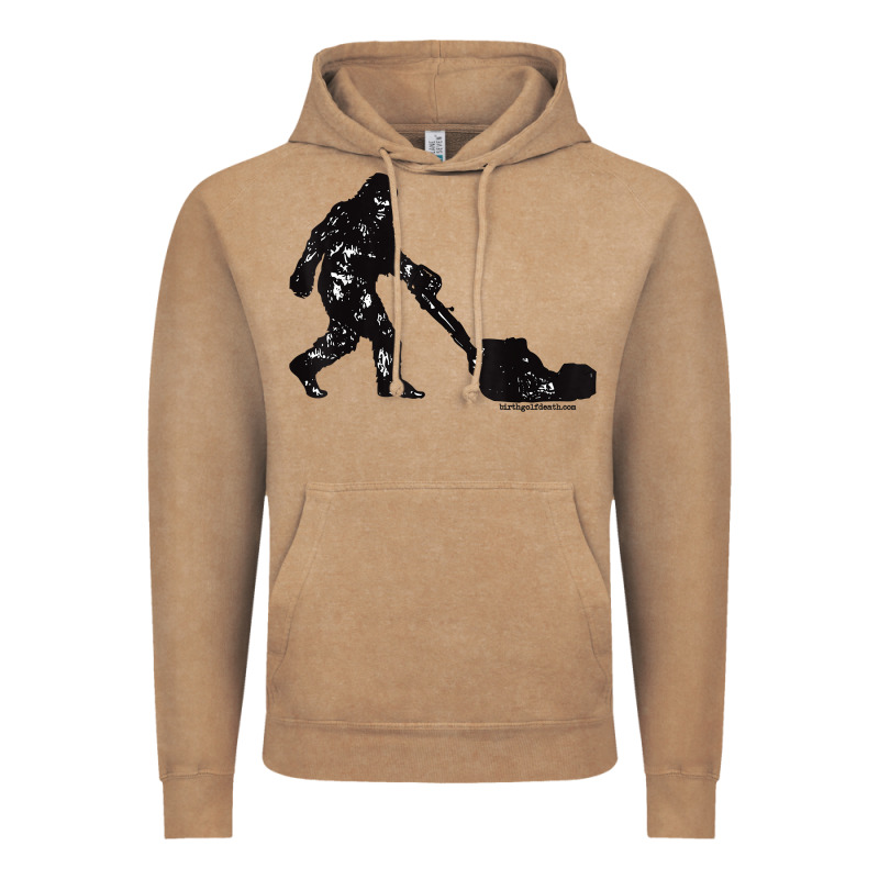 Mens Mowing Bigfoot   Golf Course Superintendent Maintenance Turf T Sh Vintage Hoodie by linhVisuals | Teevron