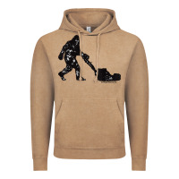 Mens Mowing Bigfoot   Golf Course Superintendent Maintenance Turf T Sh Vintage Hoodie | Teevron