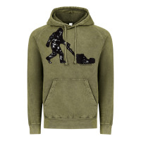 Vintage Olive mens mowing bigfoot   golf course superintendent maintenance turf t sh Vintage Hoodie - linhVisuals