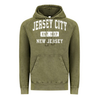 Vintage Olive jersey city new jersey nj vintage established sports design pullover h Vintage Hoodie - linhVisuals